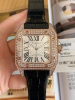 TW Factory Cartier 2824 Movement 42MM Square Black Bracelet Sapphire Glass Men Watch